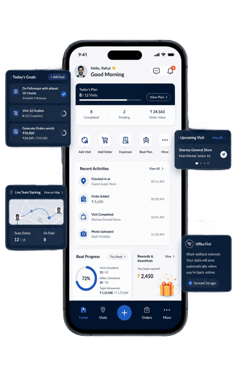 Field Sales Automation app screen