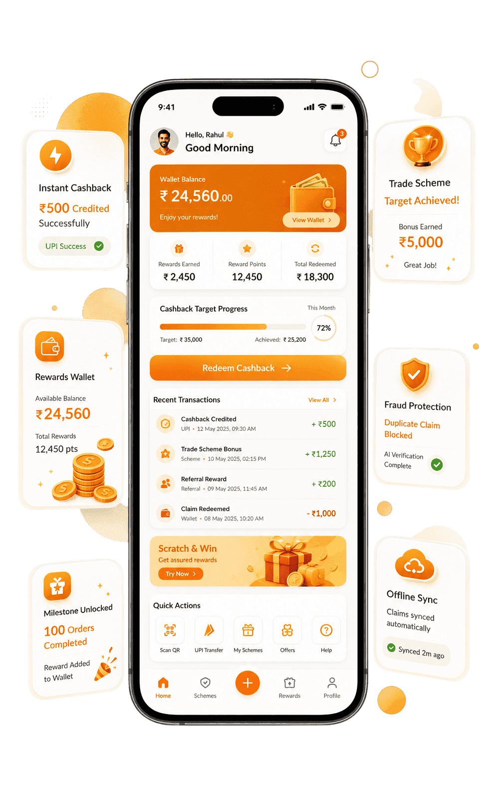 Rewards app screen