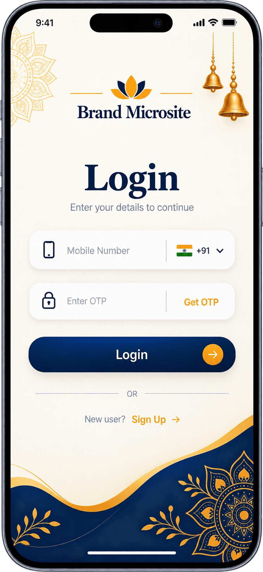 Campaign login and entry experience