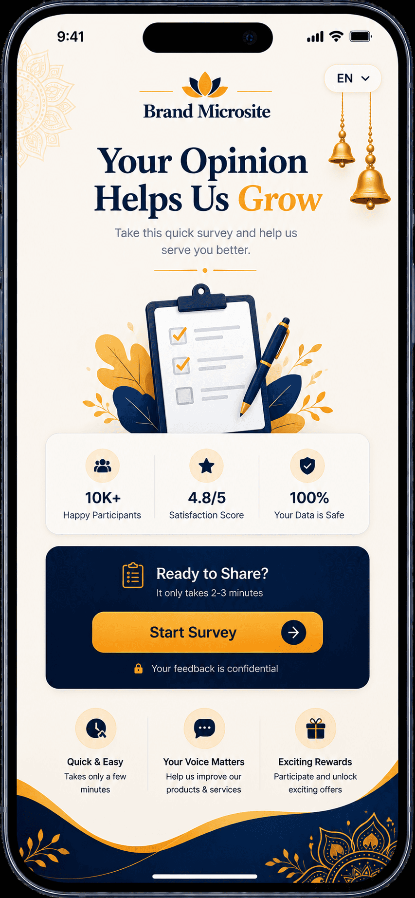 Gamified campaign survey and participation experience