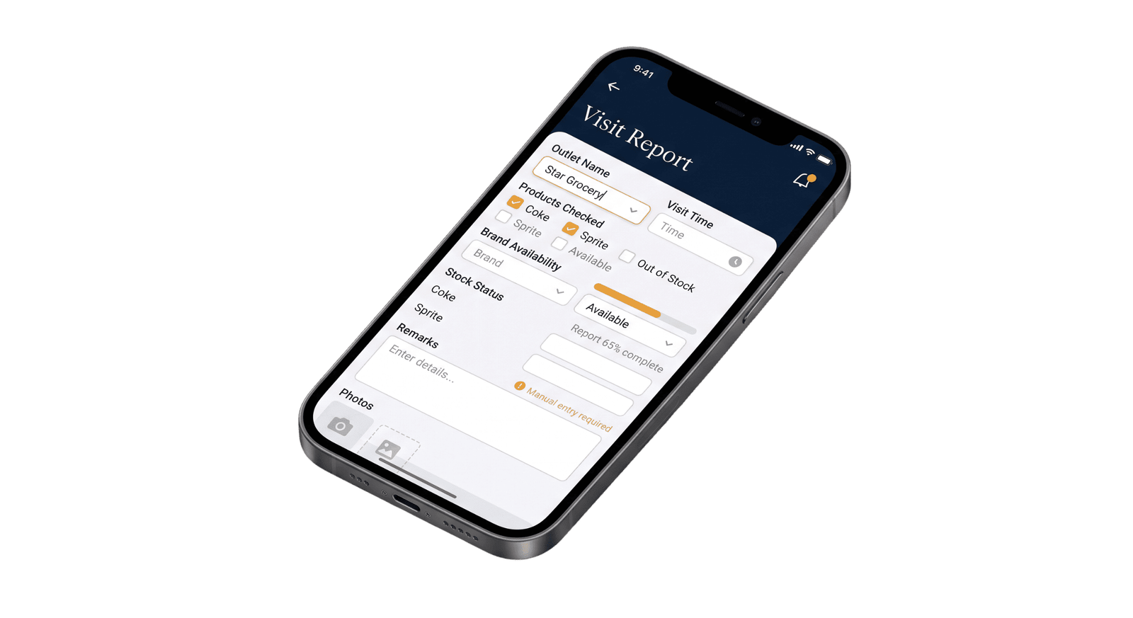 Manual reporting workflow