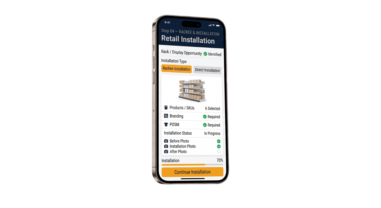 Retail installation and opportunity capture