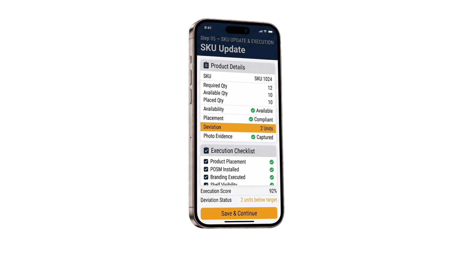 SKU placement and deviation verification